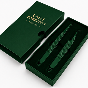 Pinzas para Pestañas Verdes con Punta Suave y Diseño de Precisión - Product Image 6