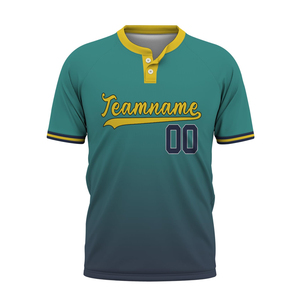 Jersey de Béisbol de Manga Corta Personalizable de Alta Calidad, Jersey de Béisbol con Impresión por Sublimación Personalizada - Product Image 1