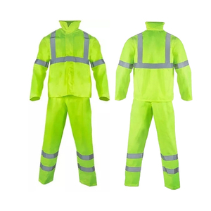 Traje Impermeable Reflectante de Alta Visibilidad Personalizado OEM ODM, Conjunto de Ropa de Trabajo de Seguridad para Construcción y Obras Viales - Product Image 1