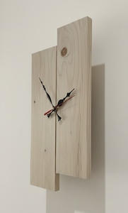 Luxury Handmade Modern Art Deco Style Silent Quartz Needle Hanging Wooden Wall <b>Clock</b> for Home & Office Living Room - Product Image 4