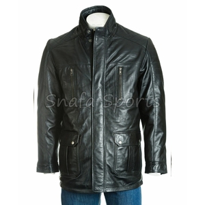 Custom Made High Quality Latest Wholesale <b>Long</b> Shearling Winter <b>Jacket</b> Thick Sheepskin <b>Leather</b> <b>Jacket</b> For Men - Product Image 6