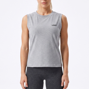 PHANTOM IMPEX 120g Ropa Deportiva Personalizada de Verano para Fitness, Pilates, Gimnasio, Yoga, Camiseta sin Mangas para Mujer, Transpirable, Minimalista, Sólida - Product Image 1