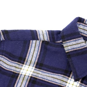 Chemises en flanelle de coton à carreaux à manches longues en gros 2021 - Product Image 2