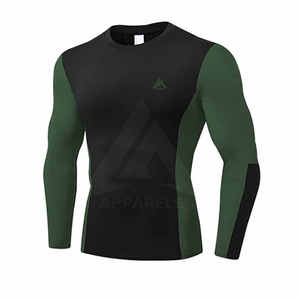 Ensemble de vêtements de sport pour hommes, rashguard de Jiu-Jitsu Nogi MMA, t-shirt à manches longues en spandex/polyester, pantalon respirant anti-UV, séchage rapide, boxe, hiver - Product Image 2