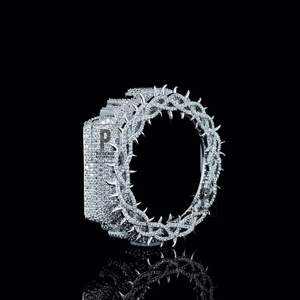 Luxury Iced Out <b>Watch</b> <b>Case</b> Cover White Gold Plated Moissanite Diamond Hip Hop Custom <b>Watch</b> Bezel <b>Case</b> for Men <b>Watch</b> - Product Image 3