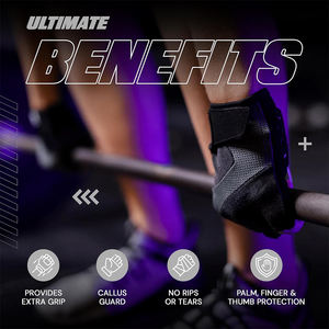 Guantes de Entrenamiento Max Grip para Levantamiento de Pesas, para Hombres y Mujeres, para Gimnasio, Ciclismo, Entrenamiento Físico, Ligeros, Transpirables, Antideslizantes - Product Image 3