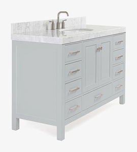 Mueble de Baño Abigail Personalizado de 54 Pulgadas, Mueble con Lavabo Individual, Solo 7 Opciones de Acabado, Fabricante OEM de Vietnam - Product Image 2