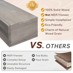 Mensola Galleggiante in Legno Rustico da 72 Pollici, Decorazione da Parete per Casa e Caminetto - Product Image 4