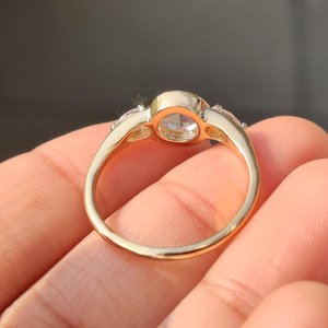 Vintage Style Women's 925 Silver Rhodium Plated Radiant Cut Moissanite Engagement <b>Ring</b> Prong Setting for Wedding Party Everyday - Product Image 3