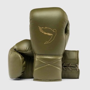 Guantes de MMA Hechos a Medida, 100% Cuero Original, Agarre Profesional, Cierre de Cordones, Transpirables, con Aberturas para los Dedos, Guantes de Boxeo para Entrenamiento - Product Image 3