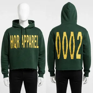 Sudadera con capucha Essentials de 500 g/m² de algodón 100% personalizable, de gran tamaño, con efecto desgastado, lavado ácido y acabado vintage, al por mayor - Product Image 3