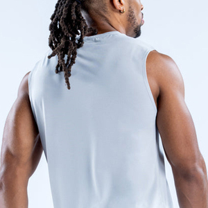 Débardeur de sport de compression pour hommes, haute qualité, séchage rapide, respirant, pour la course et l'entraînement, vente en gros - Product Image 3