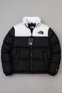 Chaqueta Acolchada Reversible Impermeable con Capucha y Bordado Transpirable para Hombre Tallas Grandes The North Face Roja y Negra con Cremallera Casual Gruesa - Product Image 2