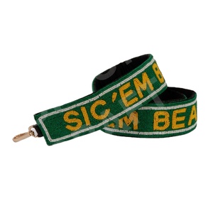 SIC EM BEA, correas de bolsa de cuentas de semillas de oro blanco personalizadas, accesorios de moda con diseño de correa de monedero con cuentas para bolsos - Product Image 1