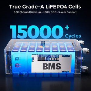 แบตเตอรี่ LiFePO4 16.07kWh 314Ah 51.2V แบบ LFP CELL 8000รอบ80เปอร์เซ็นต์การเสื่อมสภาพต่ำอายุการใช้งานยาวนาน - Product Image 3