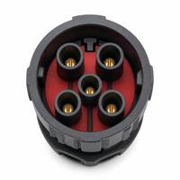 Connecteur étanche M40 à baïonnette ronde à 5 broches pour l'industrie des batteries