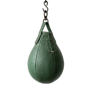 Balón de Boxeo de Cuero Verde Resistente para Entrenamiento de Reflejos Profesional con Gancho Reforzado - Product Image 3
