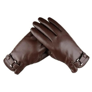 Gants en cuir de qualité supérieure pour hommes, gants en cuir souple, gants en cuir véritable pour l'hiver, usage quotidien - Product Image 2