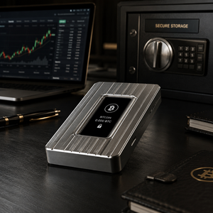 Portefeuille matériel sécurisé avec boîtier en aluminium usiné CNC, stockage à froid de <span class=keywords><strong>crypto</strong></span>-monnaies pour les investisseurs - Product Image 3