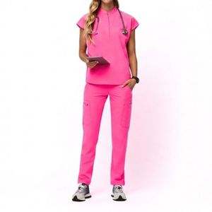 OEM Custom Nurse <b>Scrubs</b> <b>Set</b> Breathable Medical Uniform Comfortable Hospital Workwear Wholesale Supplier Nurse <b>Scrubs</b> <b>Set</b> - Product Image 4