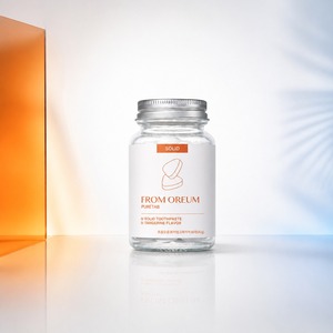 [FROM OREUM] Dentifrice Solide Saveur Mandarine de Jeju pour Week-end, 60 Comprimés pour Voyage, Trousse de Toilette de Voyage - Product Image 1