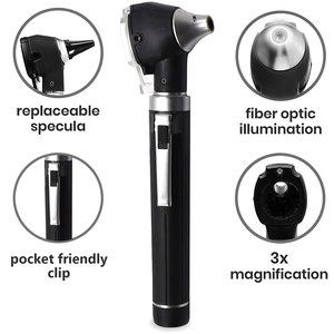 Innovation médicale : Ensemble d'otoscopes portables miniatures à fibre optique électriques pour diagnostic médical direct et soins ORL - Product Image 2