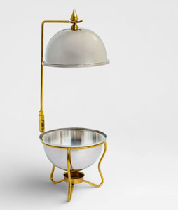 Ensemble de réchauds en acier inoxydable 201 avec couvercle en verre, chauffe-plats portable, compatible lave-vaisselle, pour la restauration, les restaurants et les hôtels - Product Image 1