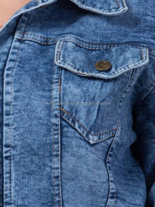 Chaqueta vaquera de algodón para mujer, abrigo personalizado de alta calidad, chaqueta de manga larga de estilo nuevo, venta al por mayor - Product Image 3