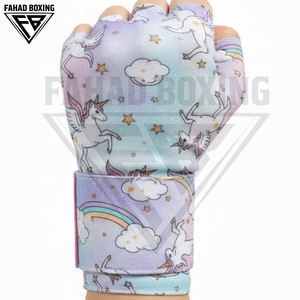 Vendas de Boxeo Glitter Star Junior, Color Rosa y Morado, Elásticas, con Holograma, de Algodón Resistente, Accesorios de Entrenamiento - Product Image 4