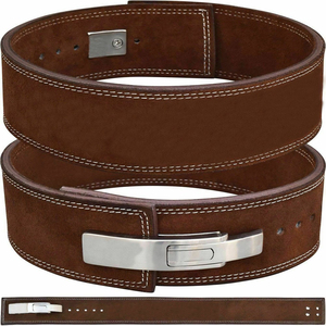 Durable Leather Weight Lifting <b>Belt</b> With Steel Buckle Perfect For Workout And Strength Sessions - Product Image 5
