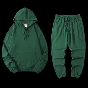Conjunto Deportivo Personalizado de Alta Calidad con Logotipo, para Hombre, Estilo Urbano, de Algodón Grueso, Pantalones Deportivos y Sudadera - Product Image 5