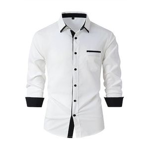 Camisa de Vestir Gris Premium para Hombre, Corte Entallado, Manga Larga, con Botones, Formal, para Negocios, Oficina, Bodas, Fiestas, Clásica, Elegante y Cómoda - Product Image 6