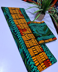 Tissu en sergé de coton imprimé wax africain de Mozambique en gros pour vêtements, chemises et robes pour garçons - Product Image 5