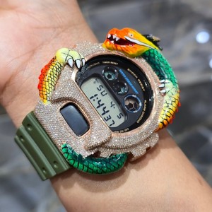 Reloj Deportivo Digital de Lujo con Diseño de Dragón, Resistente a Impactos, Resistente al Agua 20 Bar, Caja de Resina, Moissanita, Unisex - Product Image 4