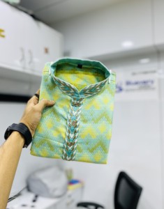 Kurta de Algodón para Hombre, Estampado Digital, Corte Regular, Ropa Casual, para Fiestas y Bodas, Reversible, de Secado Rápido, Largo hasta la Rodilla, para India y Pakistán, Adulto - Product Image 3