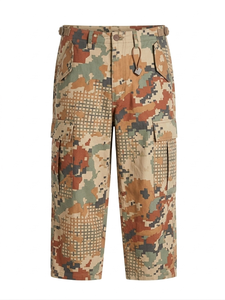 Polyester/Cotton Knitted Plain Dyed Anti-Pilling Breathable Men Custom Straight Mid Waist Zipper Fly Cargo Trousers Workwear - Product Image 2