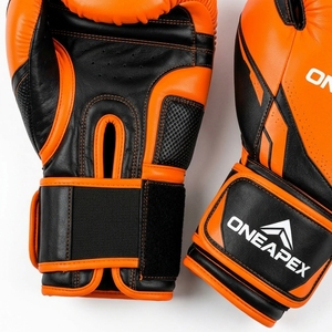 Guantes de Boxeo Naranja y Negro, Guantes de Entrenamiento Profesional, Guantes de Boxeo Acolchados, Logotipo Personalizado OEM, Guantes Deportivos al por Mayor - Product Image 5