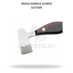 Coupe-crevasses à manche en bois, outil vétérinaire pour le soin des sabots de cheval et le ferrage - Product Image 2