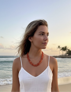Collier classique Carnelain Dewdrop - Product Image 2