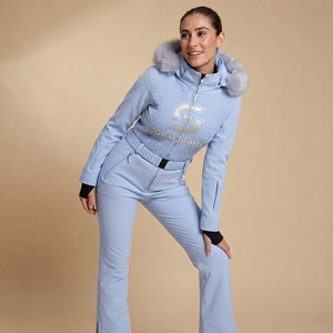 Traje de Esquí Sintético Aislado con Cierre de Cremallera, Impermeable, Cortavientos, Unisex, de Una Pieza, Personalizado, al por Mayor - Product Image 1