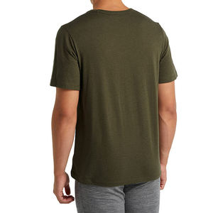 Camiseta Deportiva Casual para Hombre, 200g, Algodón Elástico, Color Sólido, Anti-Pilling, Secado Rápido - Product Image 6