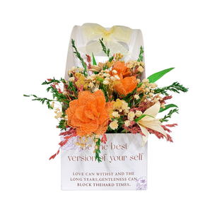 Petit panier à fleurs en loofah naturel, léger et écologique, idéal pour les arrangements floraux, la décoration de la maison et des événements - Product Image 5