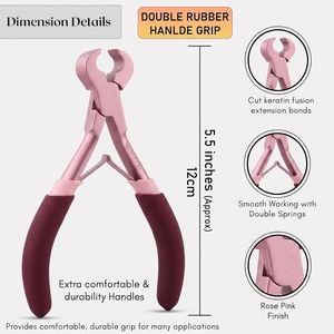 Cortador de Adhesivos de Queratina Profesional, Herramienta de Eliminación de Extensiones de Cabello, Alicates de Acero Inoxidable para Romper Adhesiones - Product Image 3