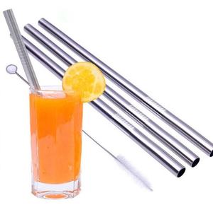 หลอดดูดน้ำสแตนเลสแบบตรงเกรดอาหาร ปลอดภัยต่อสิ่งแวดล้อม ยี่ห้อ Bold Blossom พร้อมโลโก้สั่งทำได้ ขายส่งในอินเดีย - Product Image 3