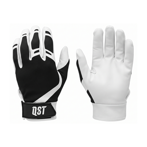 Gants de frappe de baseball en cuir lisse avec superposition de protection sur les doigts, dos extensible, gants de frappe de softball, logo personnalisé, OEM ODM, qualité supérieure - Product Image 1