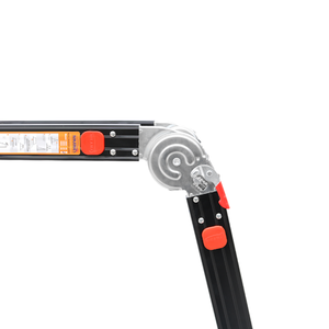 WANZHAO Aluminum Alloy Folding <b>Ladder</b> 12ft 300kg Capacity Multi-Position Manual Lock Home Use 12 Steps Modern Design - Product Image 5