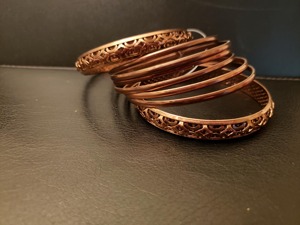 Pure Copper Magnetic Bangle Arthritis Pain Relief Adjustable Cuff Bangle for Women Health Energy <b>Healing</b> Fashion Jewelry - Product Image 6