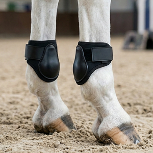 Protège-essence en caoutchouc de haute qualité pour l'équitation : rembourrage néoprène 6 mm - Sangles Velcro élastiques à dégagement rapide - Équipement équin - Product Image 4