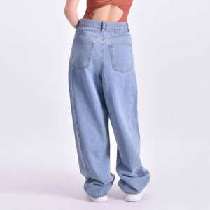 Pantalones Vaqueros Holgados de Cintura Baja para Mujer, Transpirables, Personalizados, Talla Grande, Estilo Urbano, 100% Algodón - Product Image 4