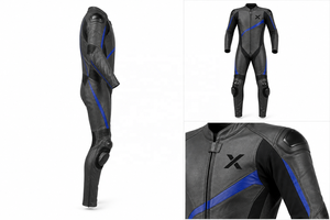 Traje de Motocicleta de Cuero de Una Pieza Ligero de Primera Calidad |   Negro Marrón Azul Naranja |   Fabricante OEM ODM |   Diseño de Calidad Premium | - Product Image 6